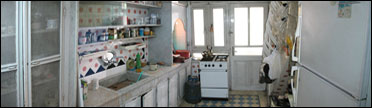 kitchen of apartment for students in Damascus